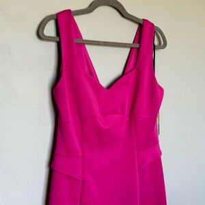 Guess Bridget Azalea Bodycon Dress in Bright Pink Size 14 Knee Length Form Fit